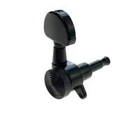 Vente en gros d'accordeurs de verrouillage de guitare noirs 3R3L clés têtes de machine chevilles d'accord de guitare pour pièces de guitares acoustiques