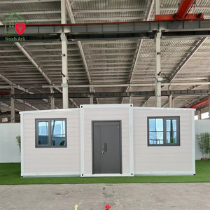 Environmentally Friendly Modular Waterproof Prefabricated Sandwich Panel Modern Double Wing Expandable Container House - Product Image 1
