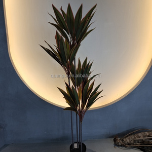 Haute Qualité En Plastique En Pot Vert Rouge Fougère Arbuste Haute Simulation Artificielle Cordyline Arbre Intérieur Décor À La Maison Herbe <span class=keywords><strong>Plante</strong></span> - Product Image 3