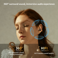 Auricolari Bluetooth Wireless con Clip, Senza Inserimento nell'Orecchio, Lunga Durata della Batteria, per Gaming E-sports, Personalizzazione Promozionale