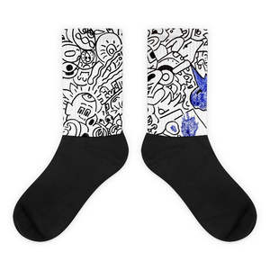 IW Comics Kurtis Allison Collaboration Ultra Rare <b>Socks</b> Sporty Red/Brown Anti-Slip Breathable for Daily Winter Spandex <b>Polyester</b> - Product Image 1