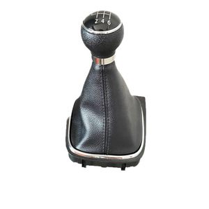 Chen Can Car Gear <b>Knob</b> Leather Black 6 Speed Manual <b>Shift</b> For Volkswagen Bora Golf 6 Sagitar - Product Image 4
