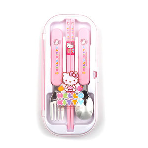 Cuchara Tenedor de Acero Inoxidable, Juego de <span class=keywords><strong>Cubiertos</strong></span> <span class=keywords><strong>Primeros</strong></span> para Bebés - Product Image 2