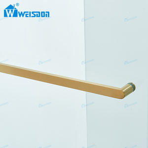 <span class=keywords><strong>Mampara</strong></span> <span class=keywords><strong>de</strong></span> Ducha para <span class=keywords><strong>Bañera</strong></span> <span class=keywords><strong>de</strong></span> Vidrio Templado Corrediza Simple sin Marco <span class=keywords><strong>de</strong></span> Acero Inoxidable Dorado para el Hogar del Hotel Weisdon - Product Image 6