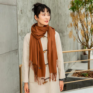 Pañuelo Musulmán <span class=keywords><strong>de</strong></span> Poliéster, 250 Quilates <span class=keywords><strong>de</strong></span> Color, Toalla Larga y Gruesa, Chal <span class=keywords><strong>de</strong></span> Verano con Borlas para Mujer, Diseño Sólido - Product Image 3