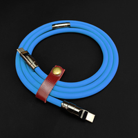 Cable de Carga Rápida USB C a C de 240W, Cable USB C de Silicona Líquida Dorado, Transferencia de Datos de 480Mbps, Cable de Carga Rápida para iPhone 18
