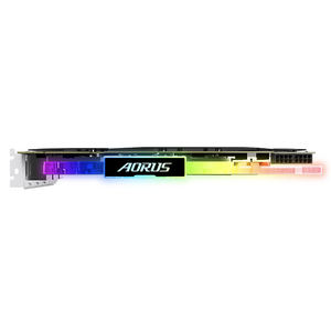 Carte graphique GIGABYTE <span class=keywords><strong>AORUS</strong></span> GeForce RTX 2080 Ti XTREME WATERFORCE WB 11G d'occasion avec système de refroidissement par bloc d'eau WATERFORCE - Product Image 4