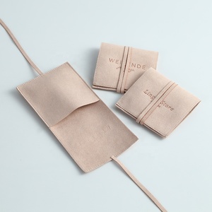 Sacs de présentation en microfibre pour bijoux et bibelots avec logo personnalisé pour colliers, bagues et bracelets - Product Image 4