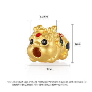 2025 Pixiu Trendy 24K 5D Bracelet perlé en or massif Unique nouveau Design bijoux pour cadeaux - Product Image 3