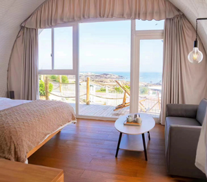 Tente d'hôtel à membrane en PVC de luxe Shell Maison préfabriquée pour les tentes commerciales de villégiature et les fêtes safari glamping - Product Image 3