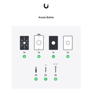 ปุ่มปลดล็อคประตู UBNT UA-Button แบบสัมผัสแห้ง ปุ่มกดออกทางกายภาพสำหรับ UniFi Access Door Hub Gate Hub รุ่นโลหะ W1395 - Product Image 4