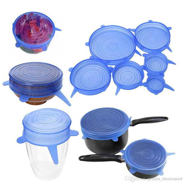 Food Grade Microwave Safe Leakproof Silicon Stretch Lid Reusable Food Cover