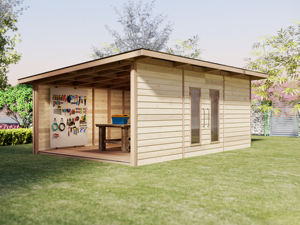 Casetas Cobertizos de Madera Personalizadas para Almacenamiento Exterior Casa de Herramientas de Jardín de Cedro Rojo Fácil de Ensamblar - Product Image 5