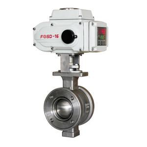Vanne à boisseau sphérique en acier inoxydable CF8 DN50 (2 pouces) de type V 12V/220V/24VDC OEM pour systèmes d'eau - Product Image 1