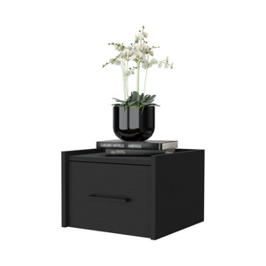 Elfrida Wall-Mounted Nightstand Single Drawer Spacious Top <b>Shelf</b> <b>Bedroom</b> Storage - Product Image 6