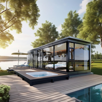Portable écologique préfabriqué petite maison rapide-construit espace Capsule camping-car usage domestique hôtels magasins fait acier conteneur matériel