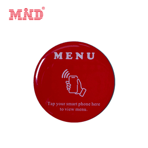 Vuông & Vòng RFID PVC 13.56MHz ntag 213 ntag 215 nhà hàng Bảng menu RFID NFC menu - Product Image 4