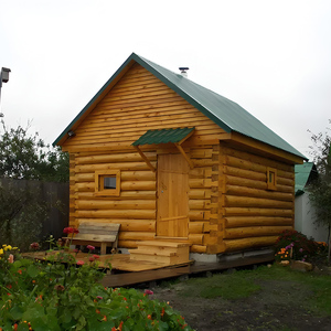 Maison de sauna en bois à toit en pente personnalisé - Product Image 5