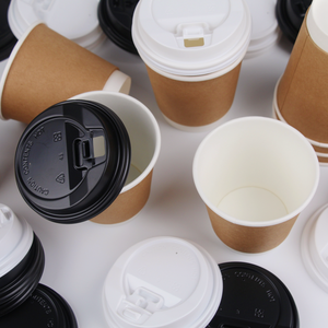 Tùy chỉnh kích thước dùng một lần đôi tường ly cà phê nóng uống Kraft cốc giấy xử lý sinh thái thân thiện in logo của bạn sản xuất - Product Image 6