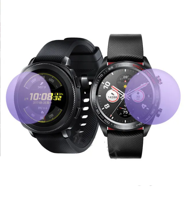 Anti purple violet light Tempered glass Screen Protector for samsung Galaxy watch 42mm 46mm Gear Sport WATCH 3 45mm 41MM