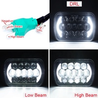 Faro LED de Alta Calidad de 7 Pulgadas y 105W para Camioneta, Faro Cuadrado Sellado LED de 7X6'' con DRL para Toyota Hilux Pickup