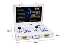 Mesin Game Arcade Portabel Koper 2 Pemain Layar Lipat 110V 240V Langsung dari Pabrik Rumah Perjalanan Konsol Video Retro