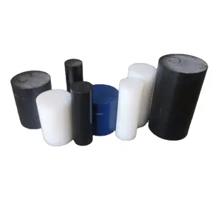 Barre extrudée auto-lubrification UHMWPE/HDPE/Nylon tiges rondes en plastique de haute qualité prix de gros
