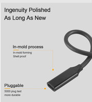 Câble d'extension USB 3.2 Gen 2 Type C vers C 10 Gbit/s pour transfert de données, 1,2 m, USB-C mâle vers femelle, vidéo 4K60Hz, charge rapide 3A PD