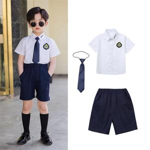 <strong>New</strong> Custom Design White Shirt Navy Shorts Boys Girls <strong>School</strong> <strong>Uniform</strong> for Summer <strong>Kindergarten</strong> Sport <strong>Style</strong> Polyester for Kids - Product Image 6