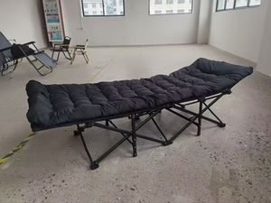 WLIVE Lit de camping moderne en acier 1200D à double couche Oxford pour adultes, lit portable avec matelas, lit pliant d'extérieur avec sac de transport - Product Image 4