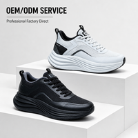 Chaussures de course professionnelles pour hommes, respirantes, en maille Fly-knit, semelle épaisse en mousse, amortissantes, pour la marche