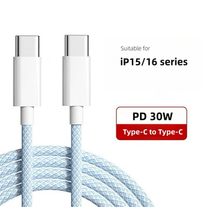 Wholesale PD 60w Fast Charging Color Braided High Quality Type-C Data <strong>Cable</strong> I Phone Fast Charging Data <strong>Cable</strong> USB C Data <strong>Cable</strong> - Product Image 5