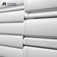 Porte à enroulement en alliage d'aluminium Archino avec design moderne imperméable pour la sécurité du garage/de la boutique, système d'enroulement manuel/électrique