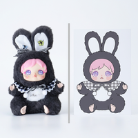 Porte-clés en peluche de haute qualité, série Lapin, ODM d'usine, boîte mystère, échantillon rapide, vente en gros rapide, animaux en peluche, boîte mystère