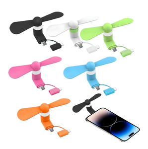 Ventilateur de téléphone promotionnel, ventilateur mobile <span class=keywords><strong>USB</strong></span> Type-C <span class=keywords><strong>3</strong></span> en 1, mini ventilateur micro, mini ventilateur TPE, puissant 5V-1A, mini ventilateur portable pour téléphone portable - Product Image 6