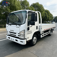 Camion plateau d'occasion Qingling I SUZU KV100 4x2, moteur diesel Euro 6, petit camion de livraison de marchandises pour l'exportation