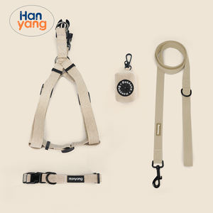 HanYang OEM personalizado respetuoso con el medio ambiente de cáñamo natural para mascotas perro arnés Collar y correa conjuntos con bolsa para caca de perro titular - Product Image 2