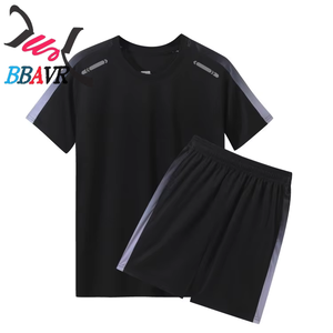 เสื้อยืดแขนสั้นผ้าไอซ์ซิลค์ระบายอากาศดี รับผลิตตามสั่งขายส่ง สำหรับวิ่ง ปักลายฤดูร้อน ฟุตบอล กิจกรรมยามว่าง และฟิตเนส - Product Image 2