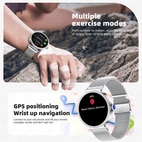Reloj Inteligente LIGE BWY31 con GPS para Mujer, Responde y Realiza Llamadas, Reproductor de Música, Resistente al Agua, Monitor de Actividad Física, Reloj Inteligente para Exteriores, Android IOS