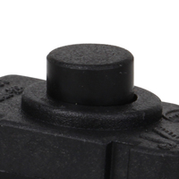 Interruptor de botón pulsador de alimentación de 2 pines, interruptor de botón pulsador de emergencia, 1.5A, 250VAC, 1/2"