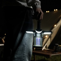 Nouvelle lampe de camping LED pliable rechargeable type-c avec anti-moustique électrique portable pour l'extérieur