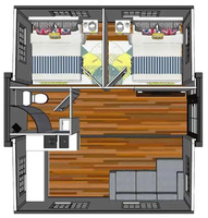 Maison Conteneur Mobile Living Grande Maison Préfabriquée Confortable Camping Caravane Haute Qualité Petite Maison RV Camper Voyage Remorque