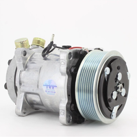 Compresor de Aire Acondicionado Universal para Automóvil de 24 V, 7H15-WZ 132X 8pk SD709 SD8112, Compresor de Aire Eléctrico para Aire Acondicionado de Automóvil