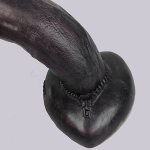 Faak Wholesale Huge Fat Black <b>Dildo</b> High Quality Artificial Rubber Penis with Suction Cup - Product Image 3