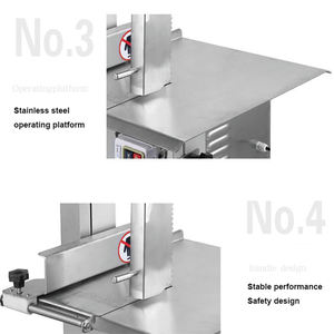 Attrezzatura da cucina commerciale macellaio elettrico vacca manzo congelato macchina sega a nastro per ossa - Product Image 4