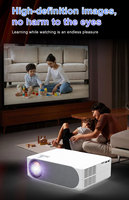 Projecteur Full HD M19 1080P 3D, Android WIFI LED Beamer pour Home cinéma et usage professionnel