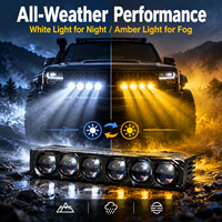 Feux de calandre LED à 6 lentilles, 130W pour faisceau bas, 170W pour faisceau haut, étanches, pour conduite tout-terrain, pour camion, SUV, 4x4
