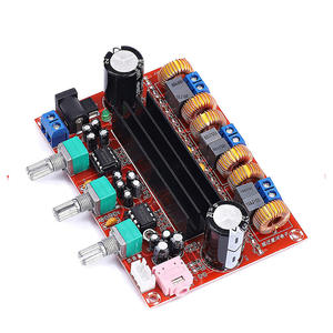XH-M139 Papan Amplifier Digital 2.1-kanal 12V-24V Tegangan Lebar TPA3116D2 2 * 50W+100W - Product Image 3