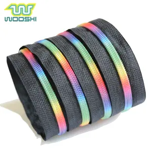 #5 Long Chain Sustainable Fast Delivery Zipper Tape Rainbow Zipper Plastic Customized Size Coil Teeth Nylon 5 Nylon Zipper Roll