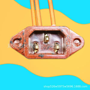 Enchufe de tres orificios para olla arrocera con cable, baquelita, 220V, enchufe universal para olla eléctrica, contactos de cobre con conexión a tierra estándar - Product Image 1